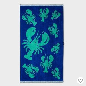 Roller Rabbit x Target Lobster Beach Towel Blue Green 72x40